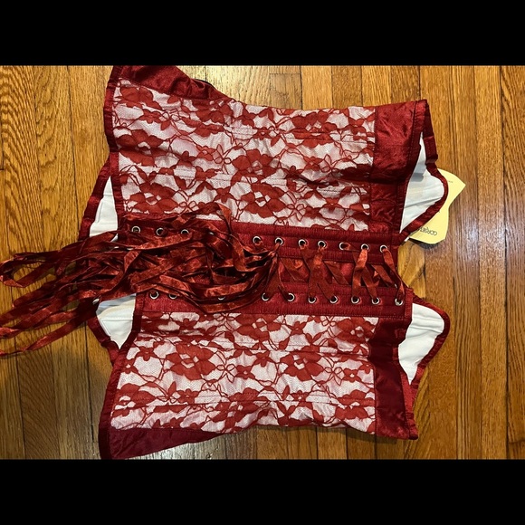 CORSET Steel Waist training comfortable boned custom rare Queen of hearts - Picture 5 of 7